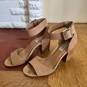 Nude Suede Steve Madden Heels